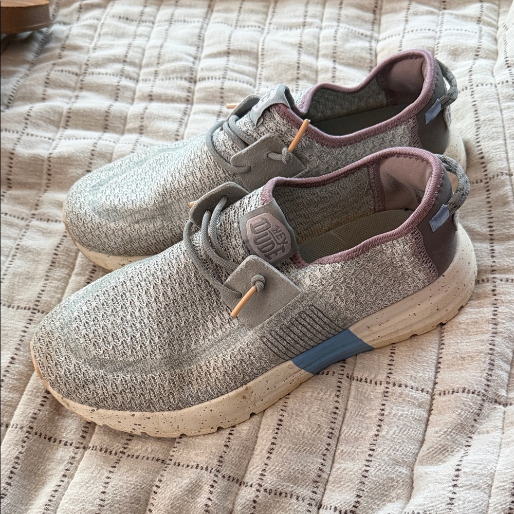 Hey Dude Sneakers in Gray and Blue